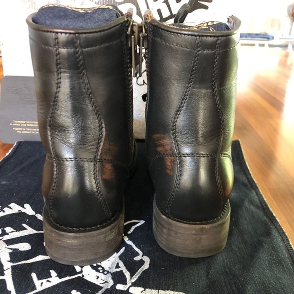 Like new! Freebird by Steven Manchester Combat Boots Black Size 6 Booties - Picture 5 of 16